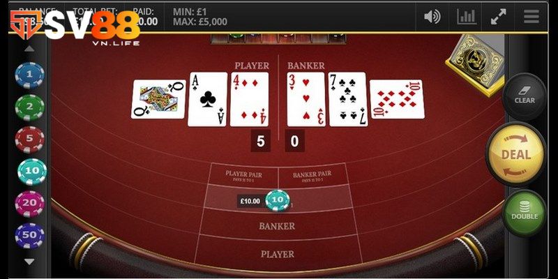 Đặc điểm game bài baccarat hấp dẫn người chơi